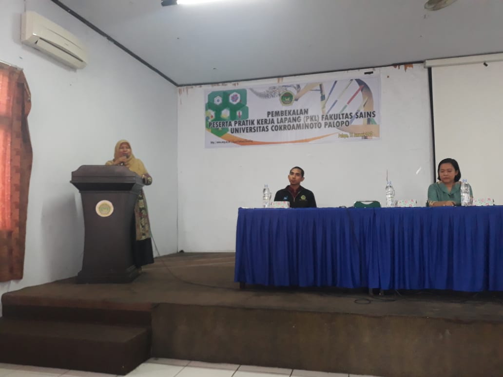 Fakultas Sains Menggelar Pembekalan Praktek Kerja Lapang Tahun Akademik 2019/2020