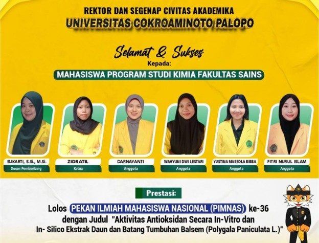 Membanggakan, Lima Mahasiswa UNCP Lolos PIMNAS ke-36